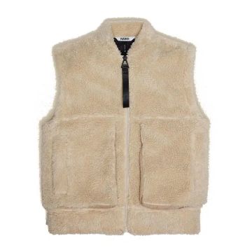 Rains Kofu Fleece Bomber Vest T1 Sand