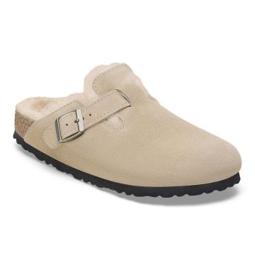 Birkenstock Boston Shearling LEVE Taupe LAF