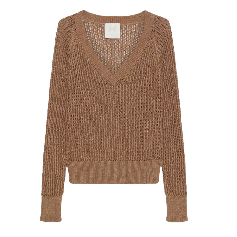 Beige long sleeve open jumper 